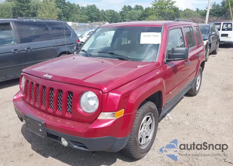 2012 Jeep Patriot Sport из США, поврежденный, VIN 1C4NJPBA4CD526484